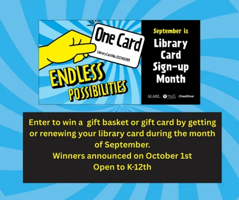 Library Card Sign Up Month 2025