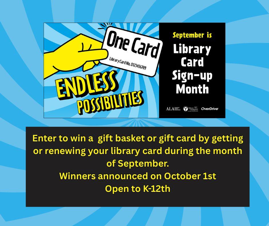Library Card Sign Up Month 2025